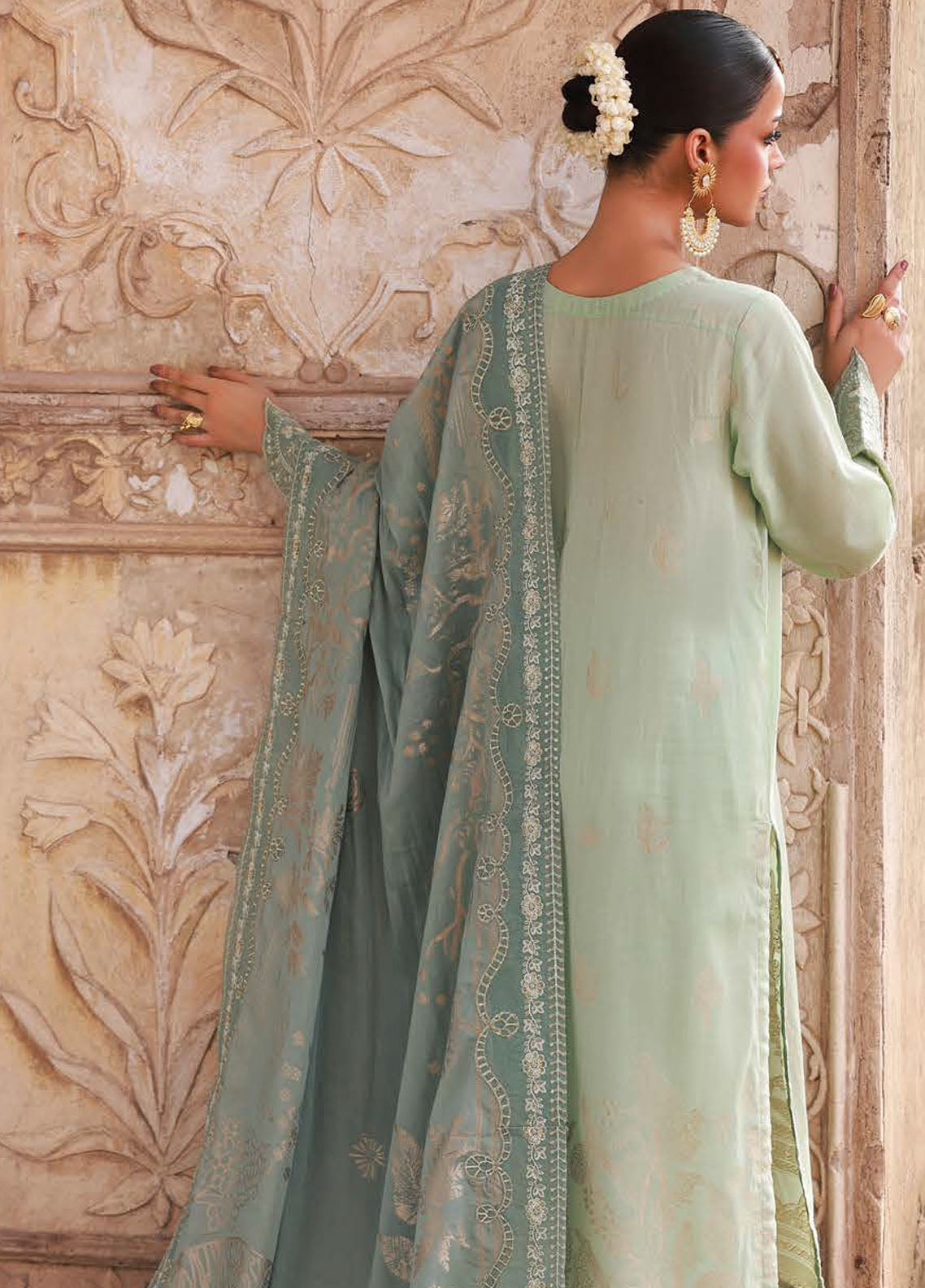 Nureh Embroidered Jacquard Suits Unstitched 3 Piece NU25MJ D-04 NJ-104