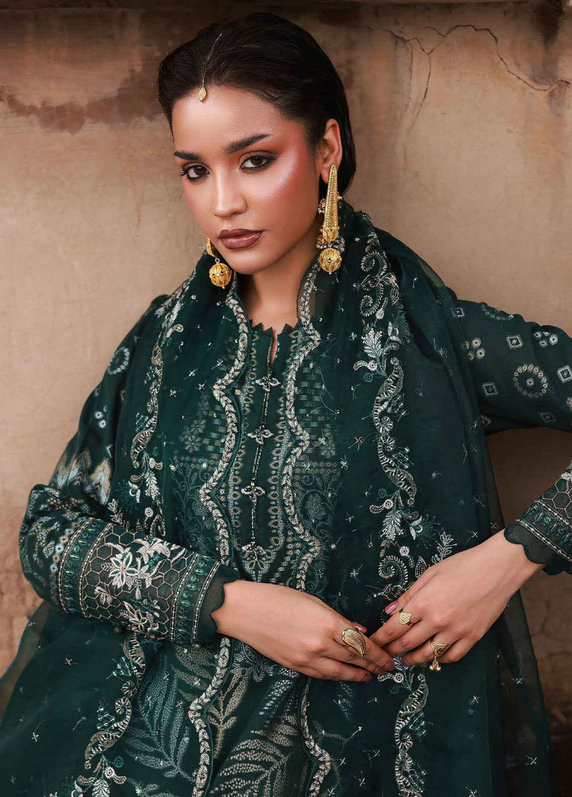 Nureh Embroidered Jacquard Suits Unstitched 3 Piece NU25MJ D-05 NJ-105