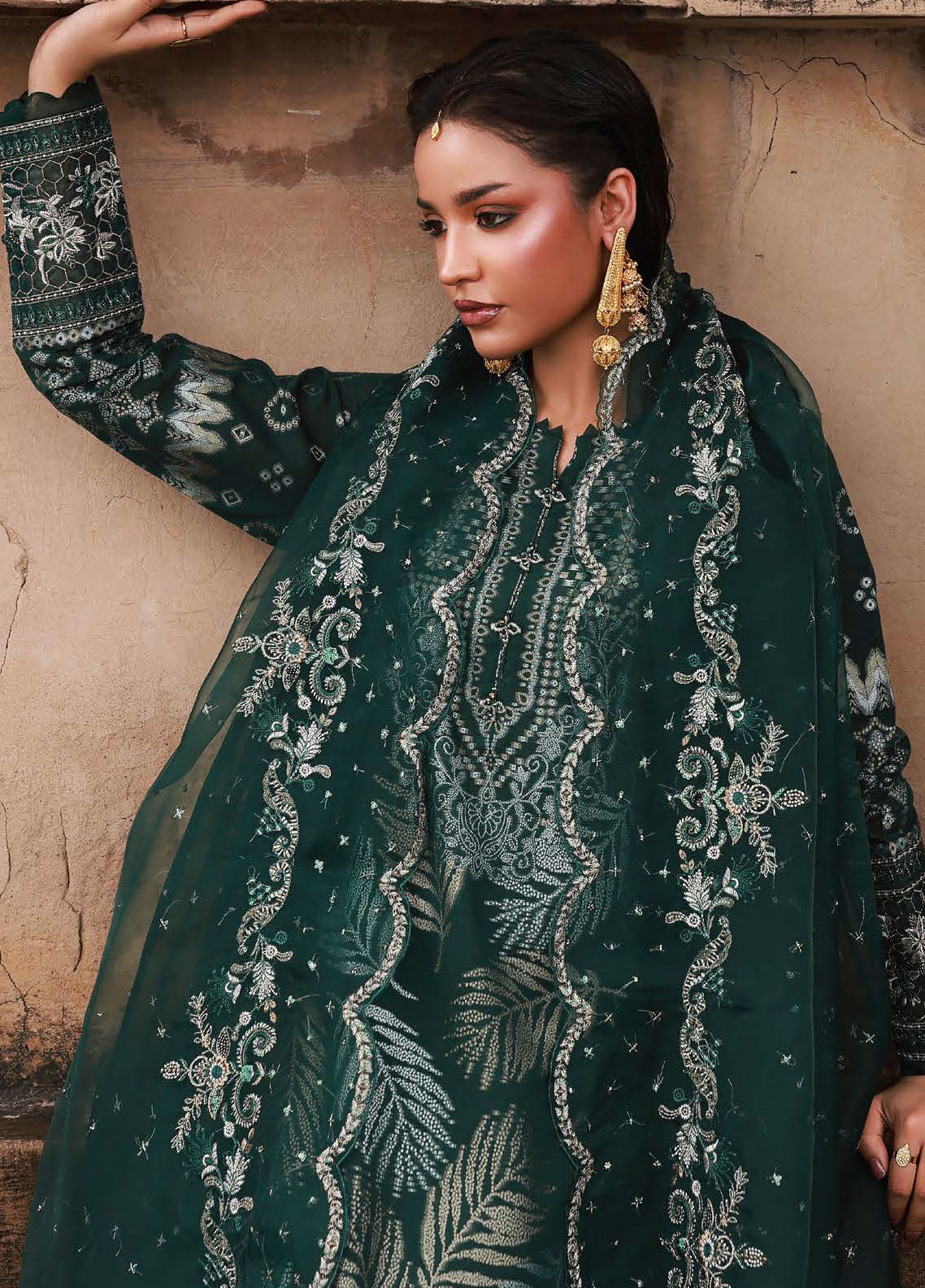 Nureh Embroidered Jacquard Suits Unstitched 3 Piece NU25MJ D-05 NJ-105