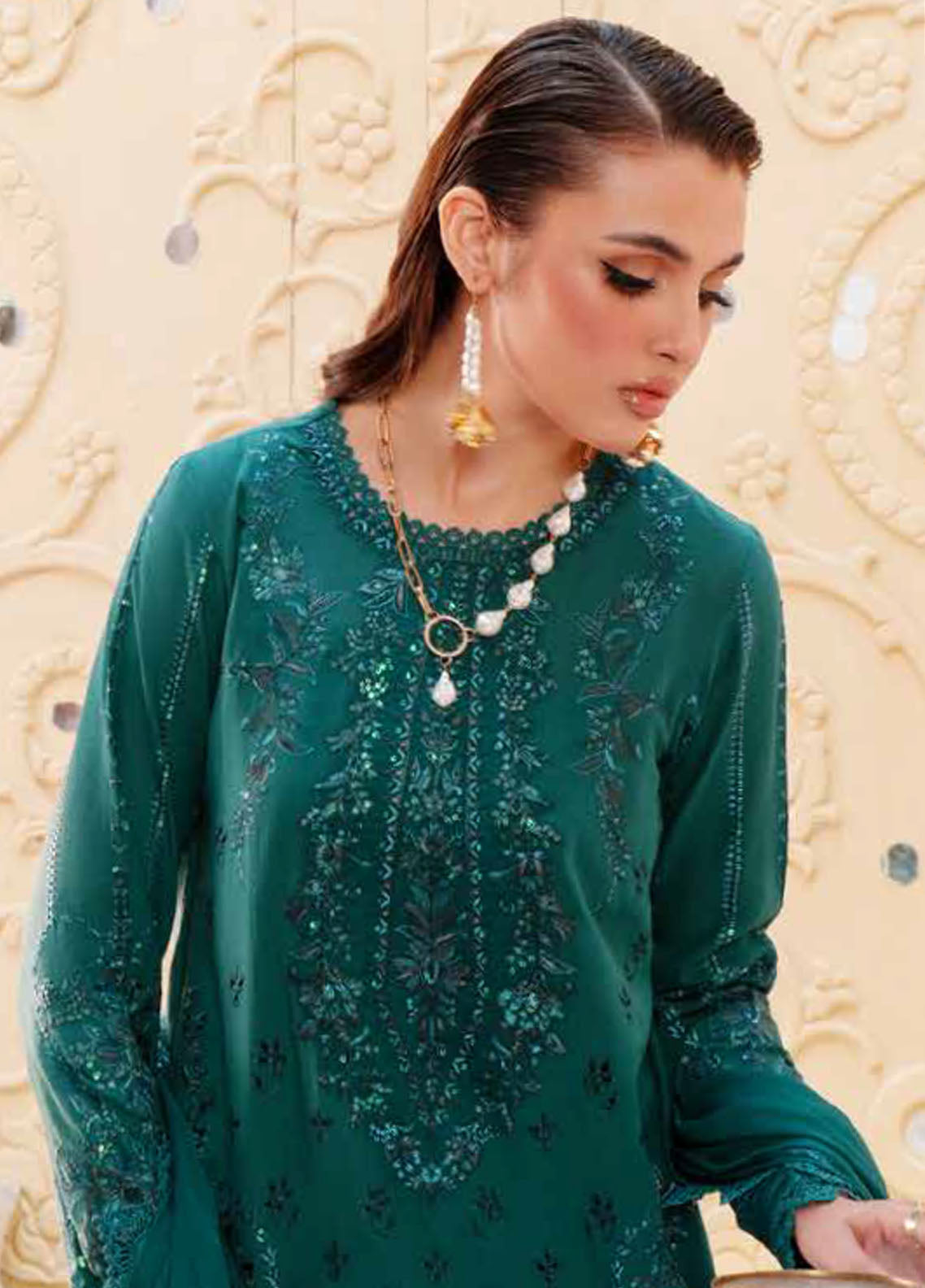 Nureh Exclusive Karandi Unstitched Collection 2025 NE 132