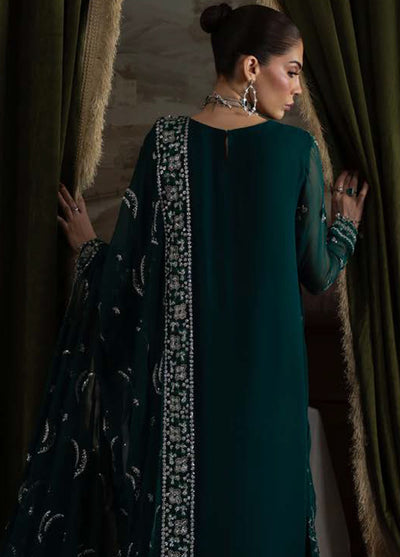 Nureh Embroidered Chiffon Suits Unstitched 4 Piece Suit NU25ELU NEL-77