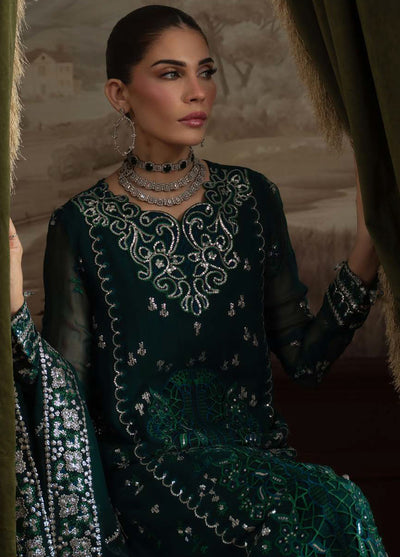 Nureh Embroidered Chiffon Suits Unstitched 4 Piece Suit NU25ELU NEL-77