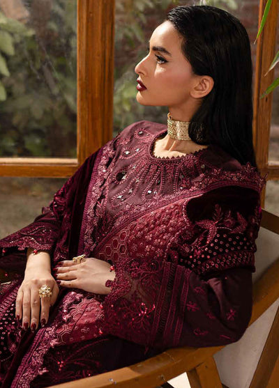 Nureh Exclusive Unstitched Velvet Shawl Collection 2024 NE-126