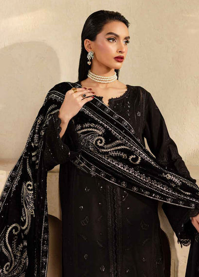 Nureh Exclusive Unstitched Velvet Shawl Collection 2024 NE-128