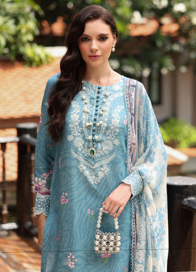 Nureh Embroidered Linen Suits Unstitched 3 Piece NU25DU DD-17