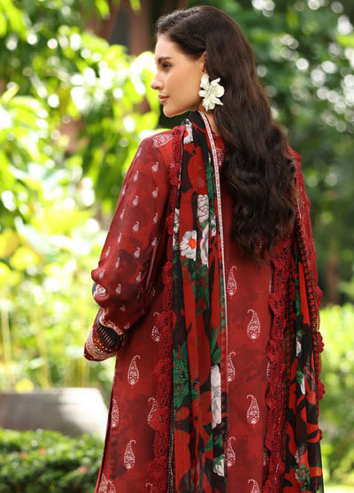Nureh Embroidered Linen Suits Unstitched 3 Piece NU25DU DD-18