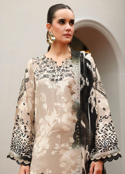 Nureh Embroidered Linen Suits Unstitched 3 Piece NU25DU DD-23