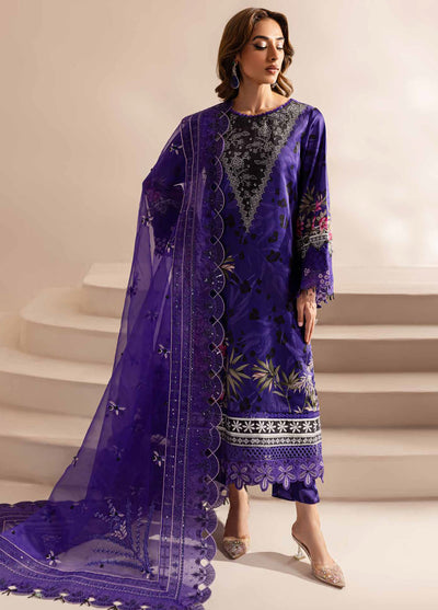 Nureh The Silk Unstitched Collection 2024 S-18