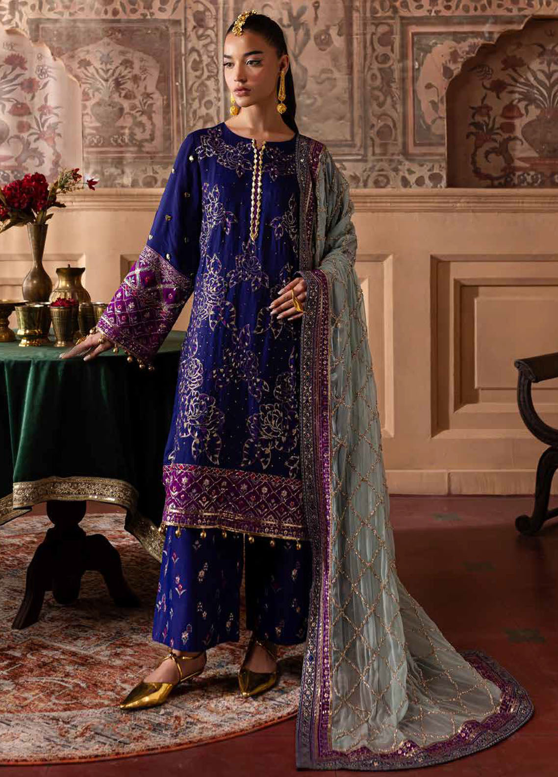 Nur Mahal by Nureh Unstitched Silk Edit 2025 NE-137