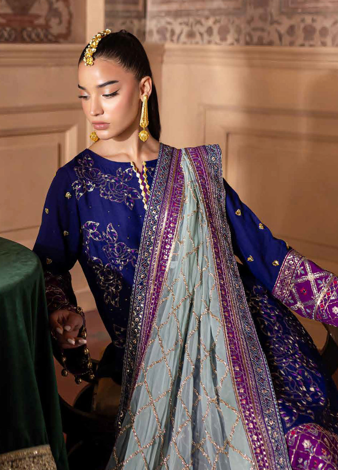 Nur Mahal by Nureh Unstitched Silk Edit 2025 NE-137