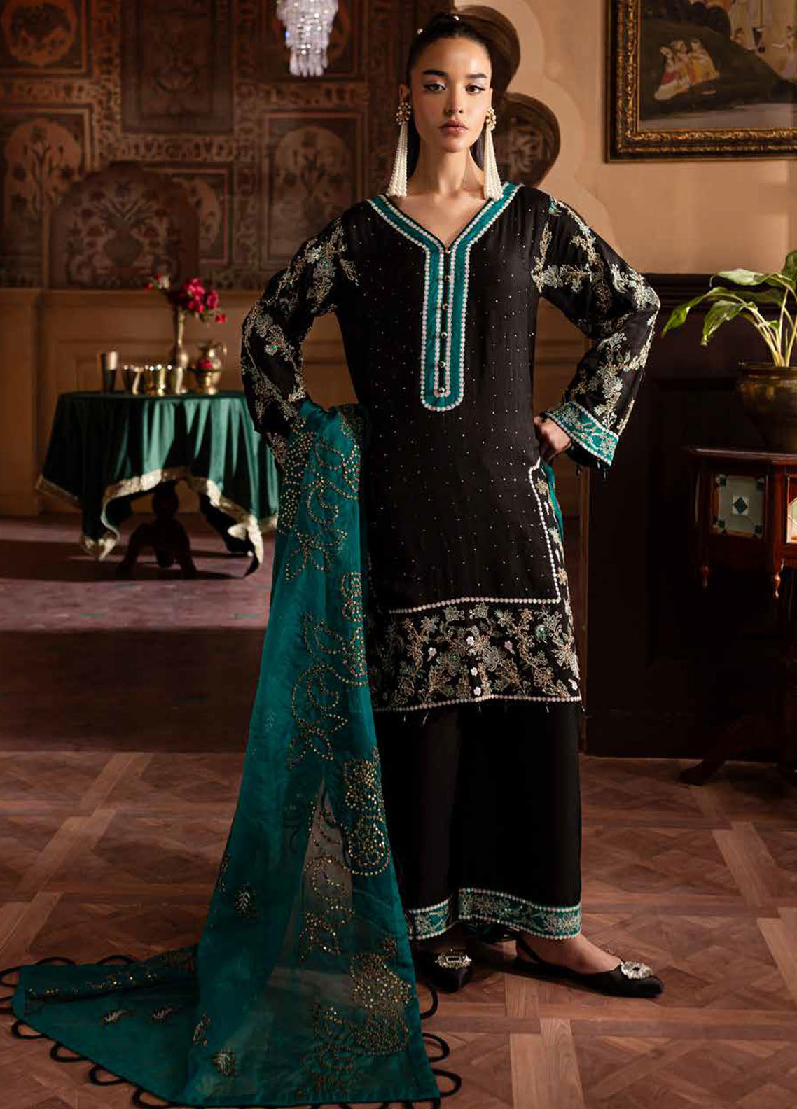 Nur Mahal by Nureh Unstitched Silk Edit 2025 NE-140