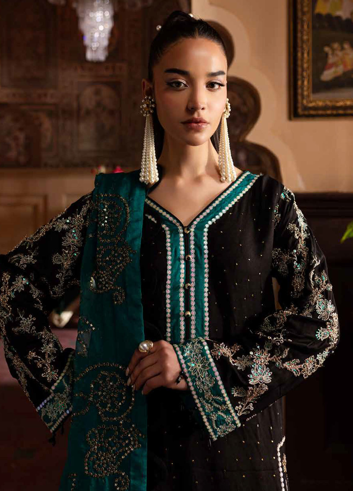 Nur Mahal by Nureh Unstitched Silk Edit 2025 NE-140