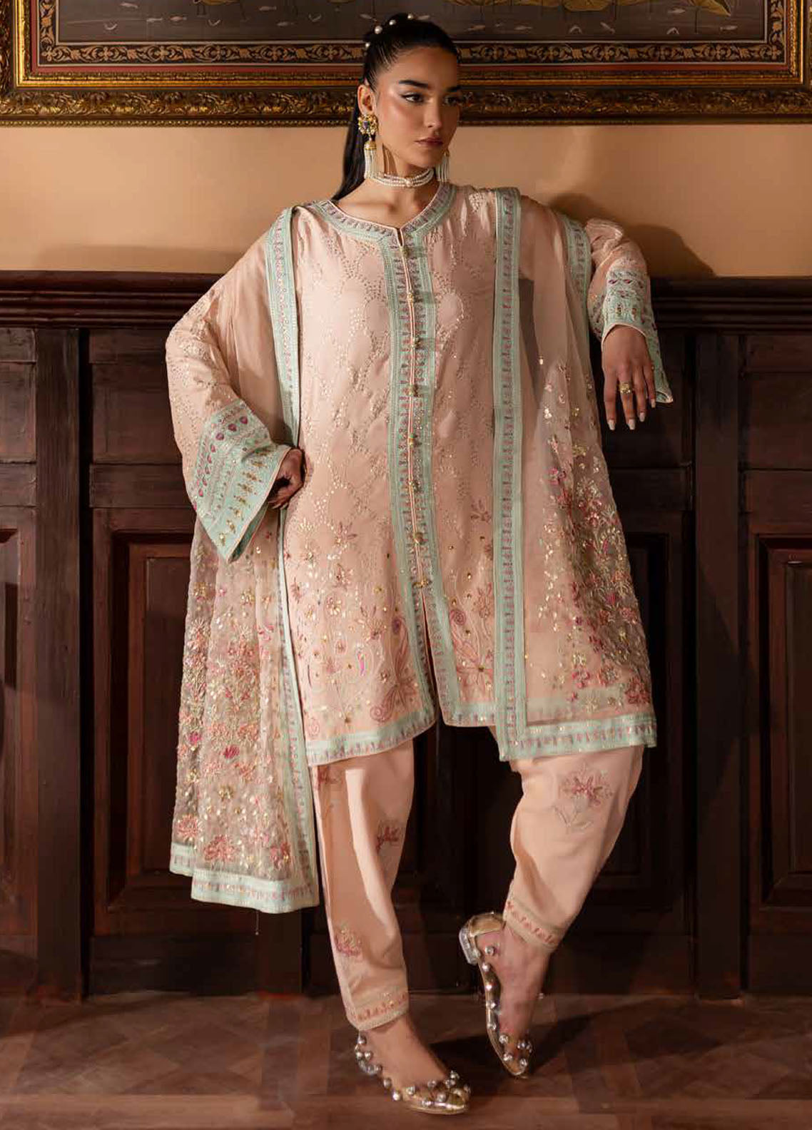 Nur Mahal by Nureh Unstitched Silk Edit 2025 NE-141