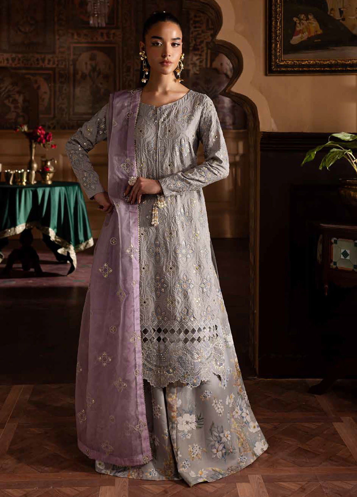 Nur Mahal by Nureh Unstitched Silk Edit 2025 NE-142