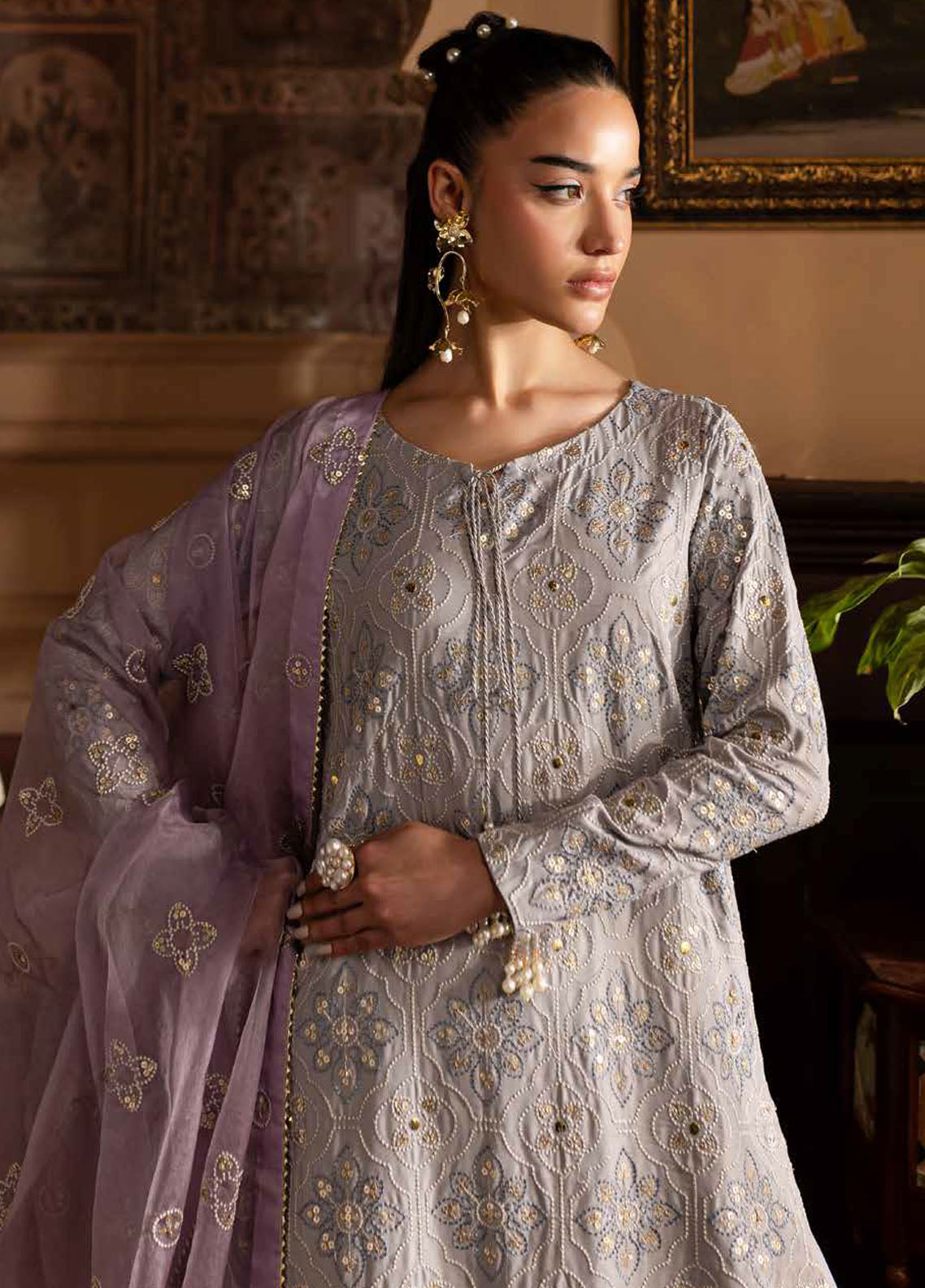 Nur Mahal by Nureh Unstitched Silk Edit 2025 NE-142