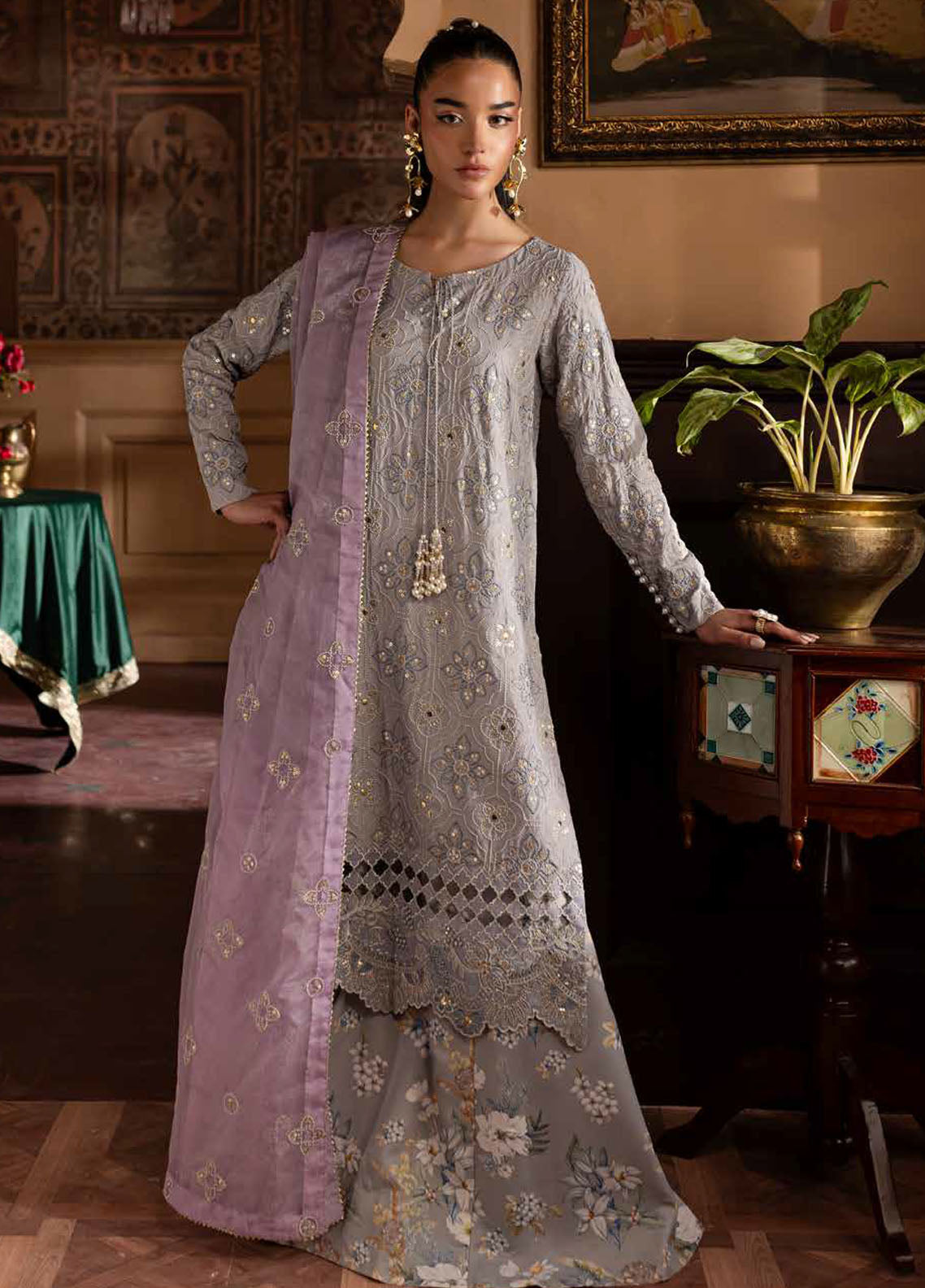 Nur Mahal by Nureh Unstitched Silk Edit 2025 NE-142