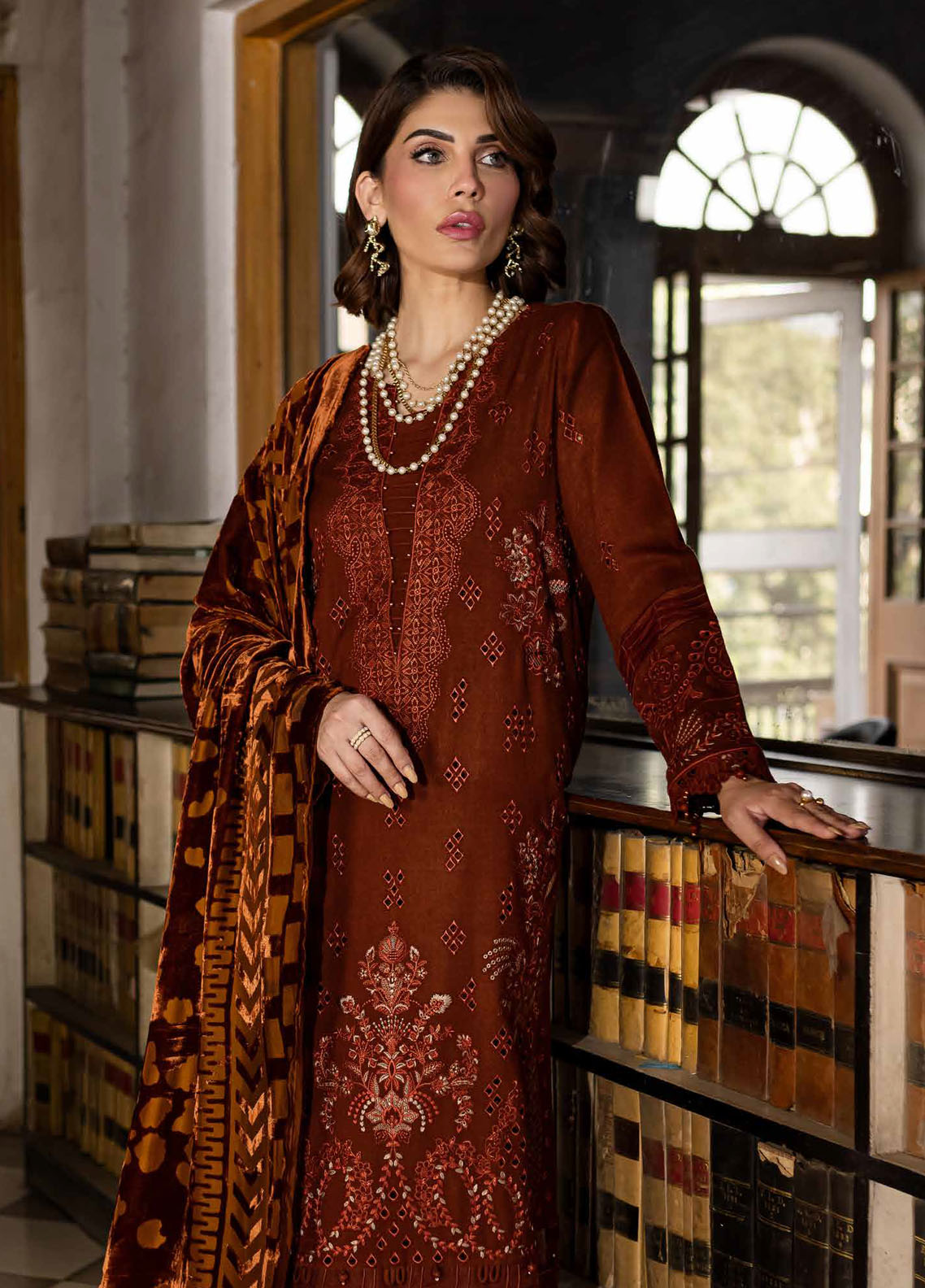 Nureh Unstitched Exclusive Luxury Winter Collection 2024 NE - 120