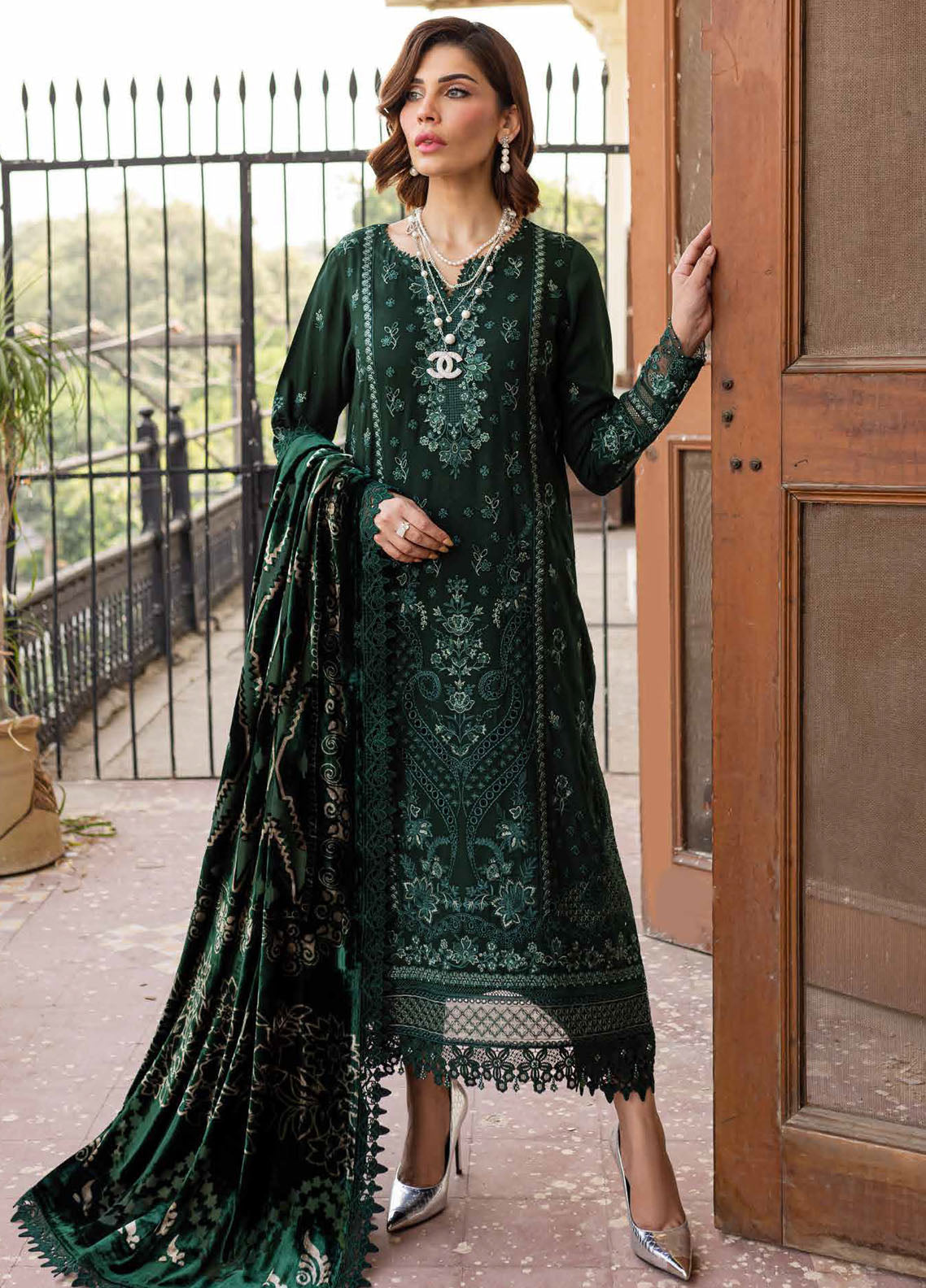 Nureh Unstitched Exclusive Luxury Winter Collection 2024 NE - 122