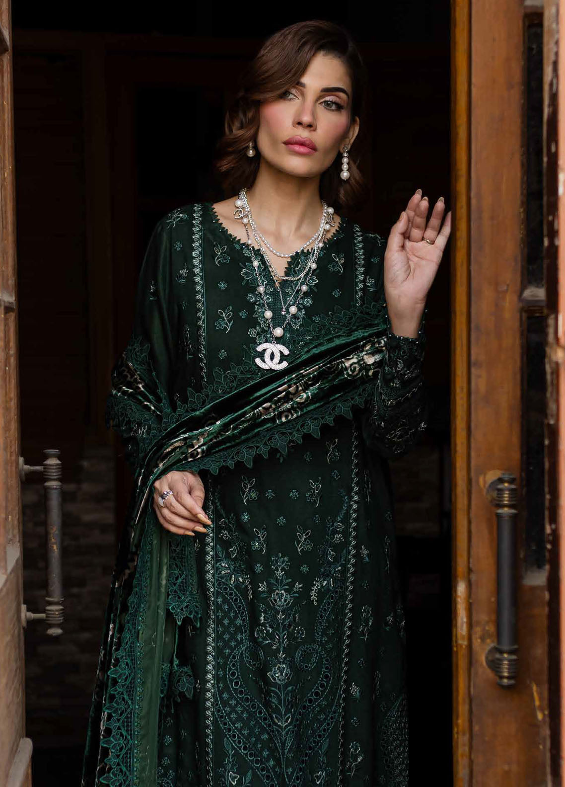Nureh Unstitched Exclusive Luxury Winter Collection 2024 NE - 122
