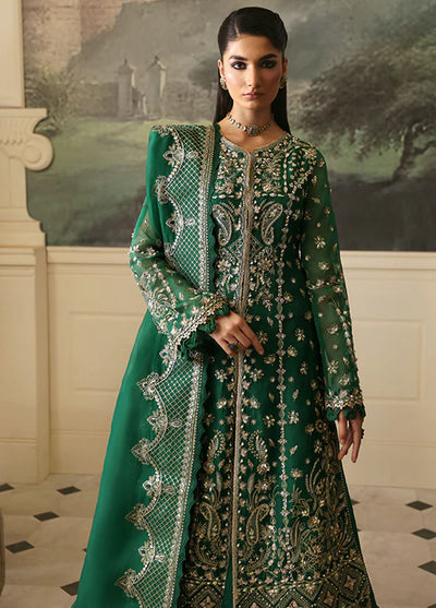 Nyra Pret Embroidered Organza 3 Piece Suit Jade