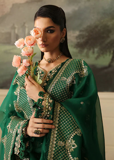 Nyra Pret Embroidered Organza 3 Piece Suit Jade