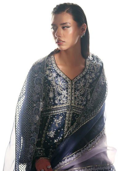 Nyra Pret Embroidered Silk 3 Piece Suit Esra