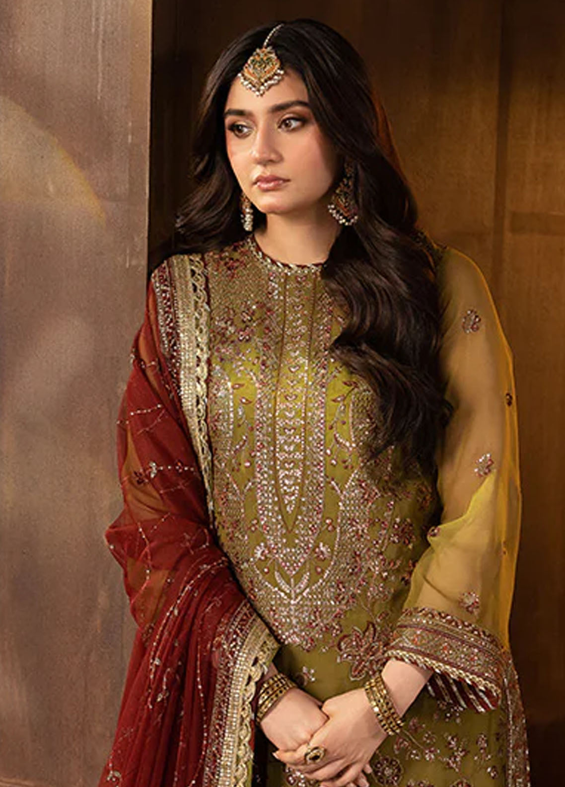 Opulence by Asim Jofa Embroidered Net Suits Unstitched 3 Piece AJ25OF AJFO-07-UNS