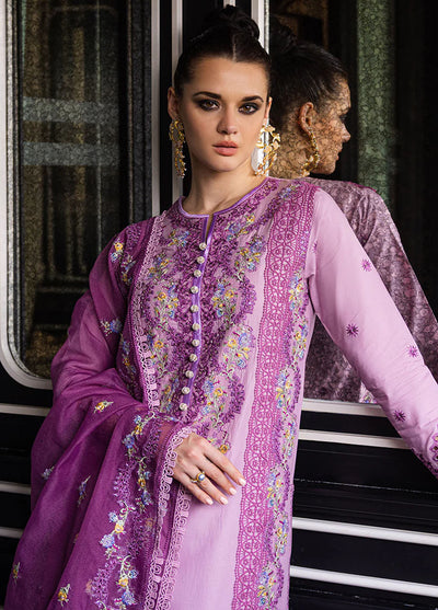 Orient Express By Mushq Unstitched Luxury Lawn Collection 2024 D-01 Elodie