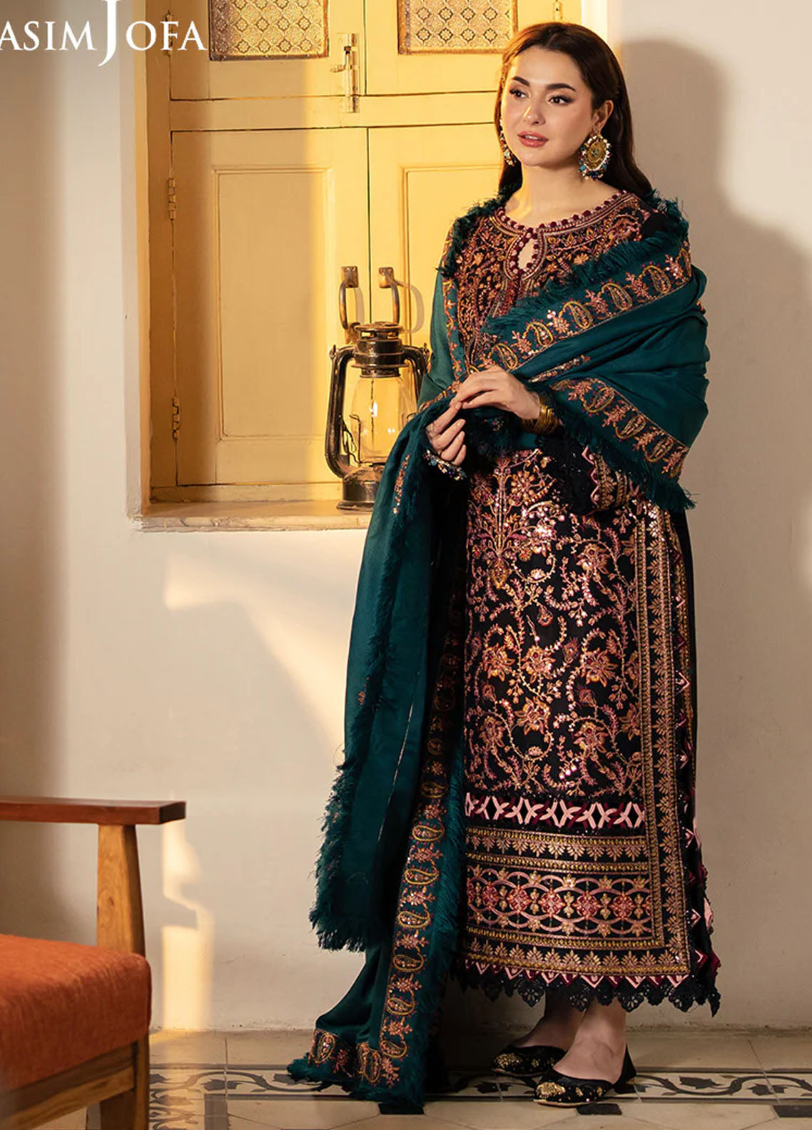 Pashmina by Asim Jofa Unstitched Winter Collection 2024 AJKI-06