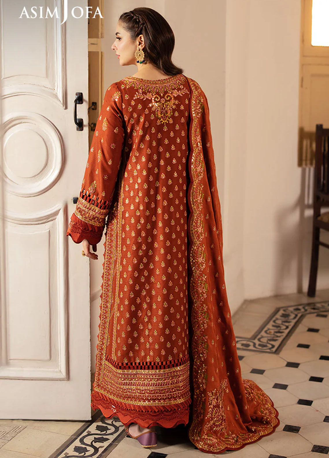 Pashmina by Asim Jofa Unstitched Winter Collection 2024 AJKI-07