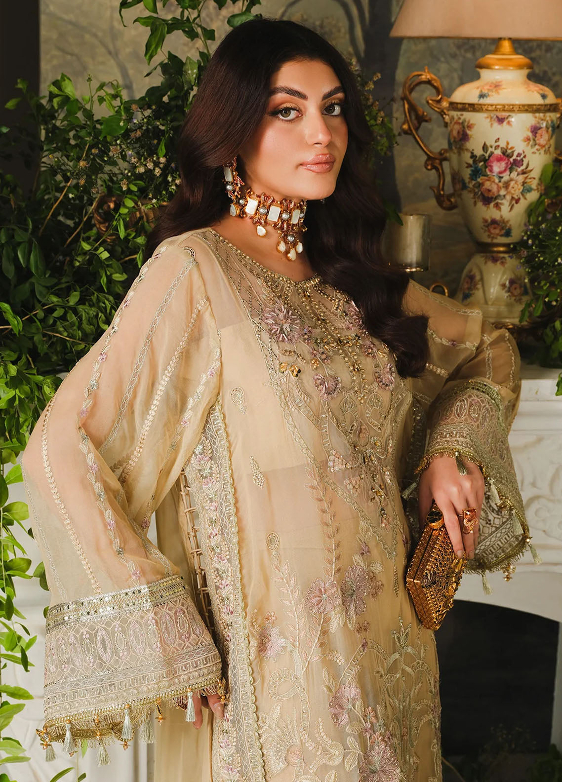 Paras by Pasha Ayla Unstitched Luxury Collection 2024 PR104-Amber