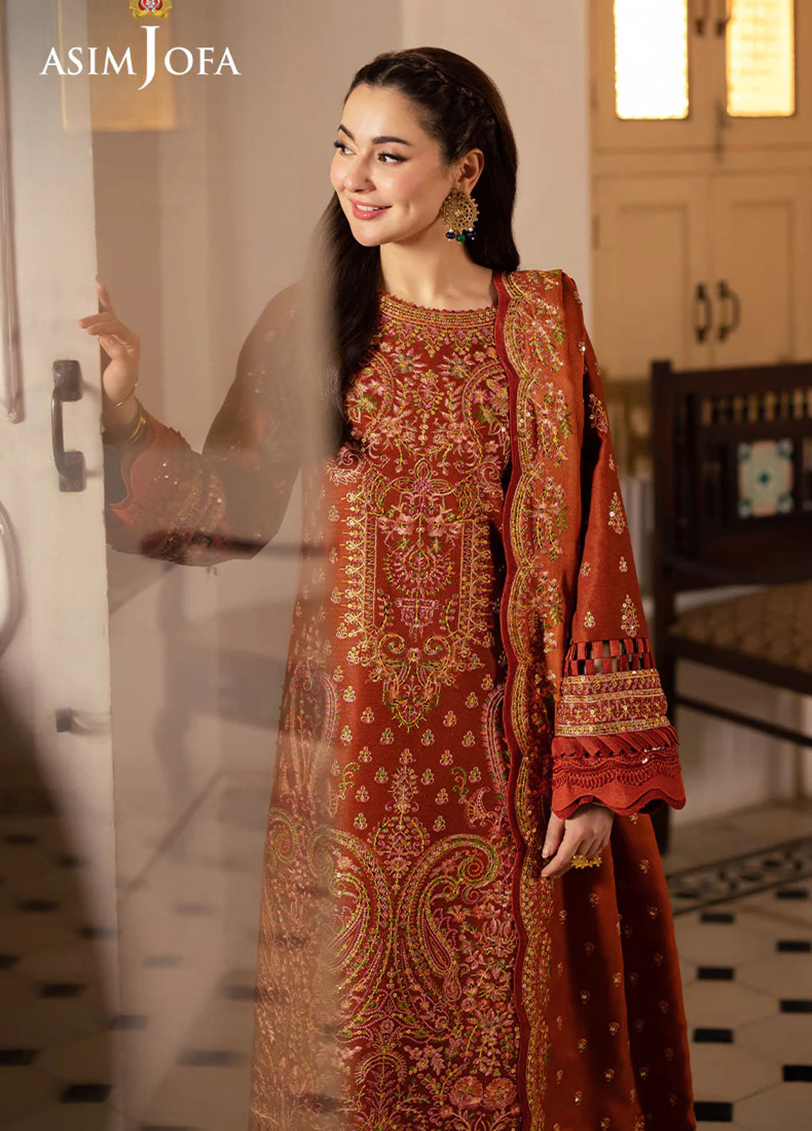 Pashmina by Asim Jofa Unstitched Winter Collection 2024 AJKI-07