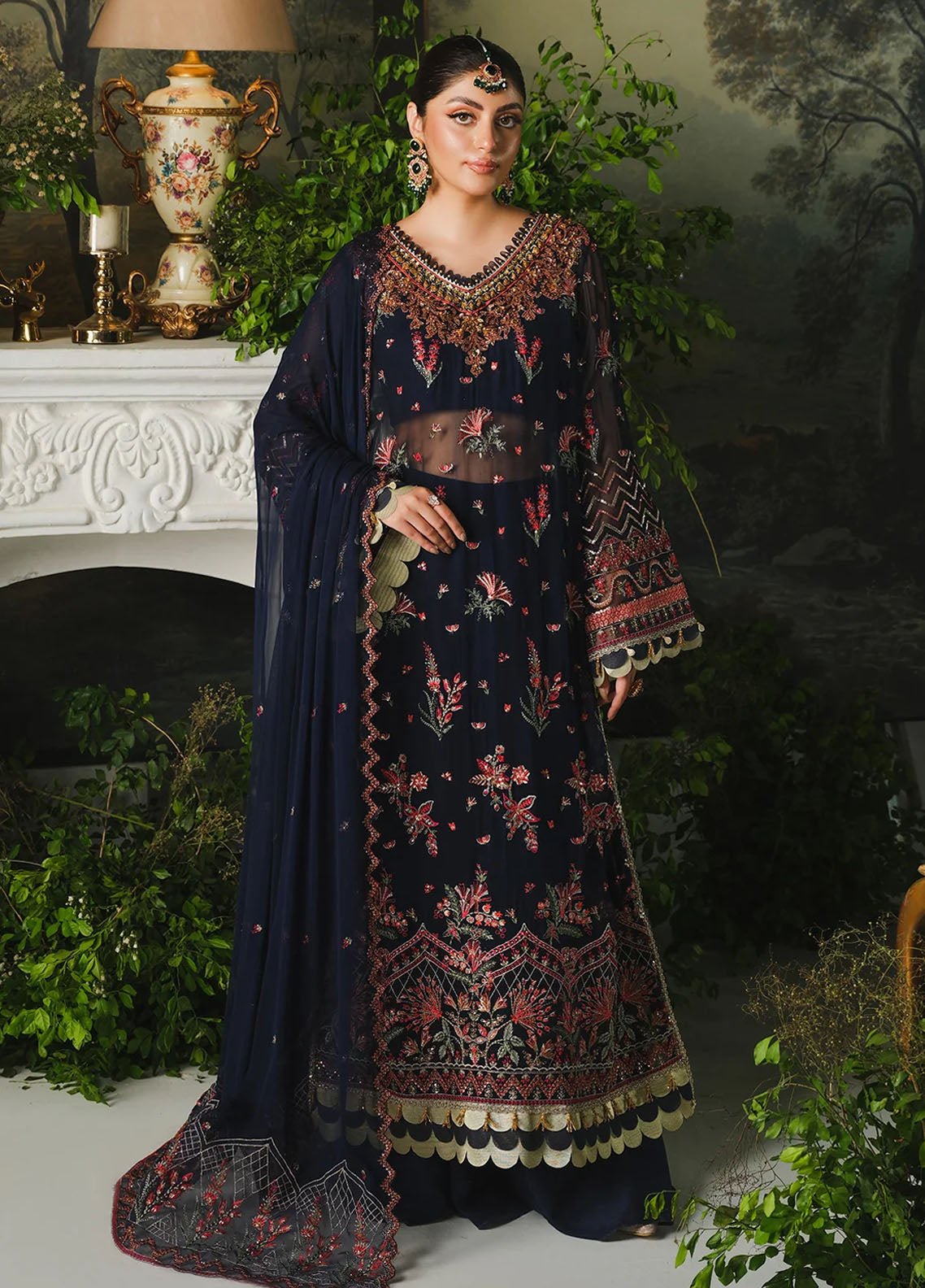 Paras by Pasha Ayla Unstitched Luxury Collection 2024 PR102-Midnight