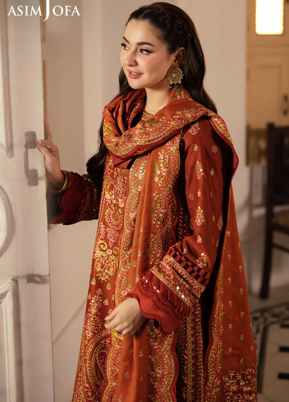 Pashmina by Asim Jofa Unstitched Winter Collection 2024 AJKI-07