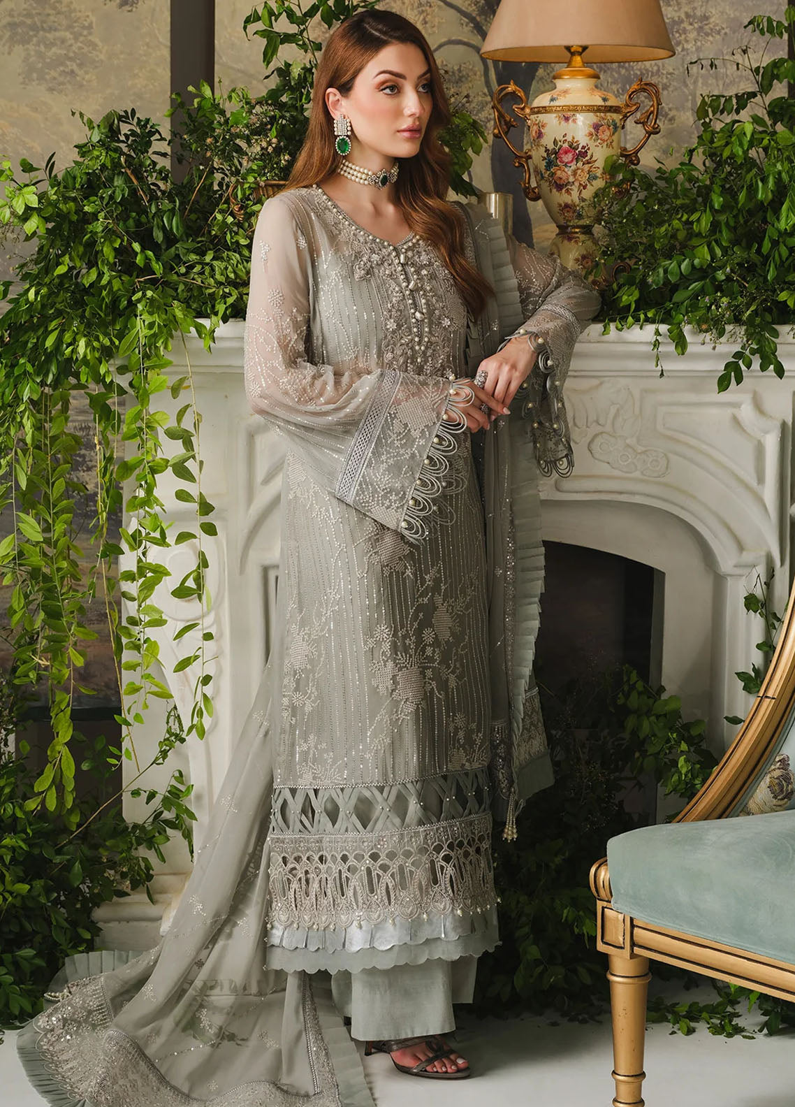 Paras by Pasha Ayla Unstitched Luxury Collection 2024 PR101-Stargaze