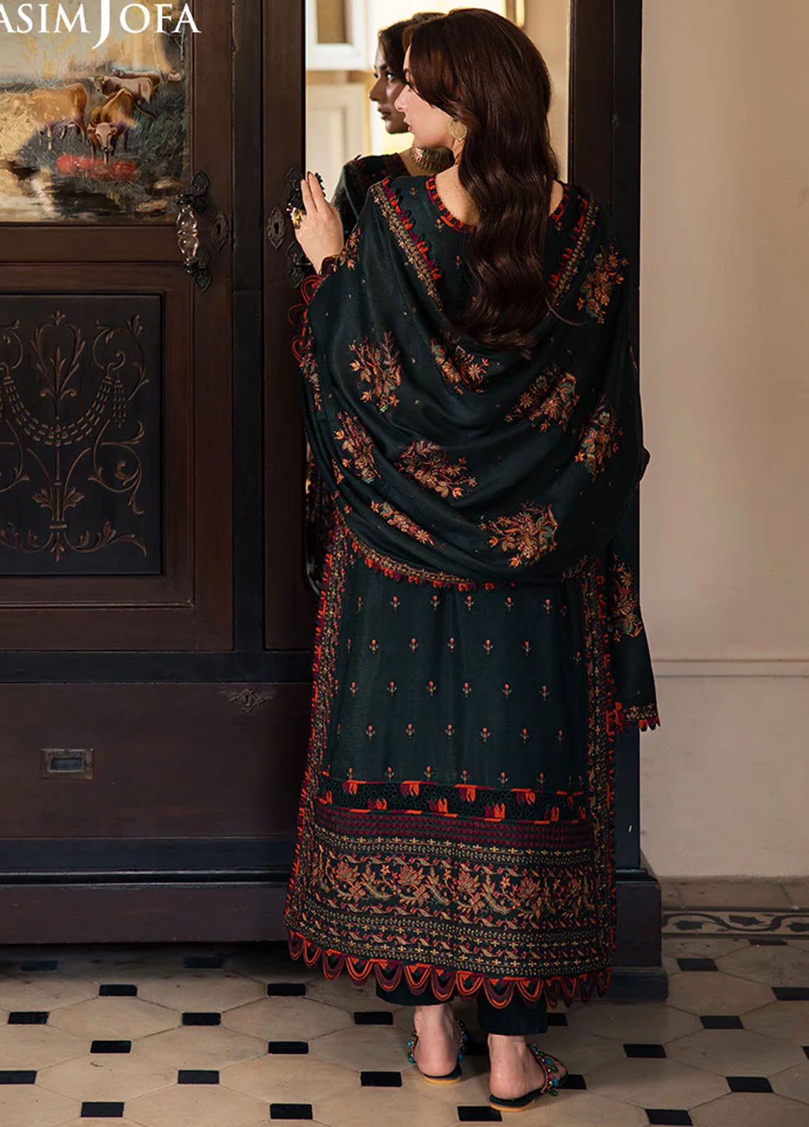 Pashmina by Asim Jofa Unstitched Winter Collection 2024 AJKI-01