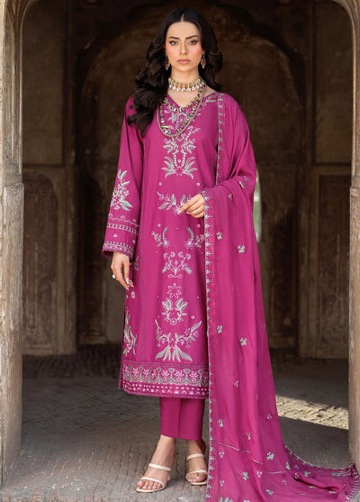 Panache Apparel Pret Embroidered Lawn 3 Piece Suit Nazakat