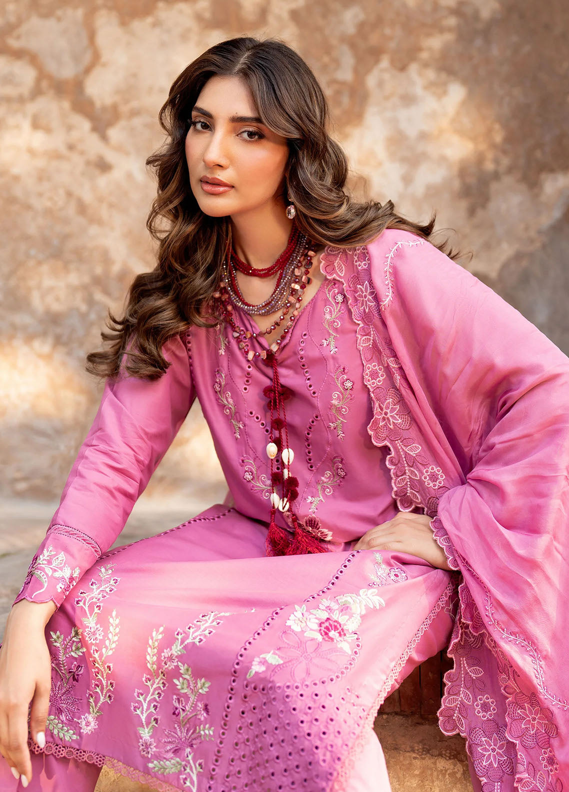 Panache Apparel Pret Embroidered Lawn 3 Piece Suit Suroor