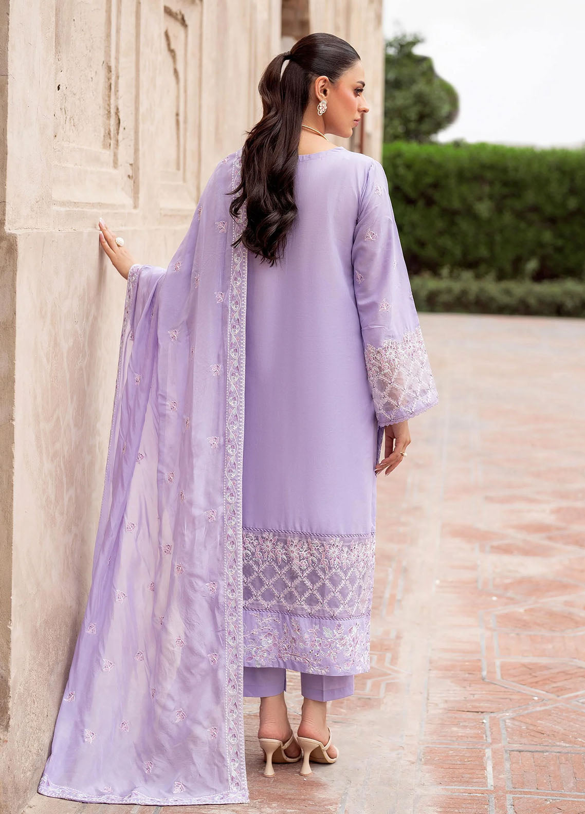 Panache Apparel Pret Embroidered Lawn 3 Piece Suit Zauar