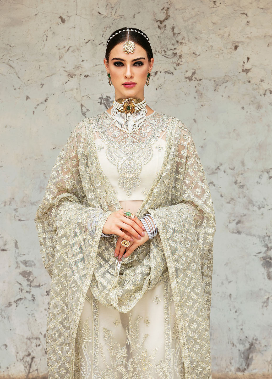 Panache By Ayzel By Afrozeh The Thailand Chapter Luxury Formal Collection 2023 AZ-V5-07 Omni White