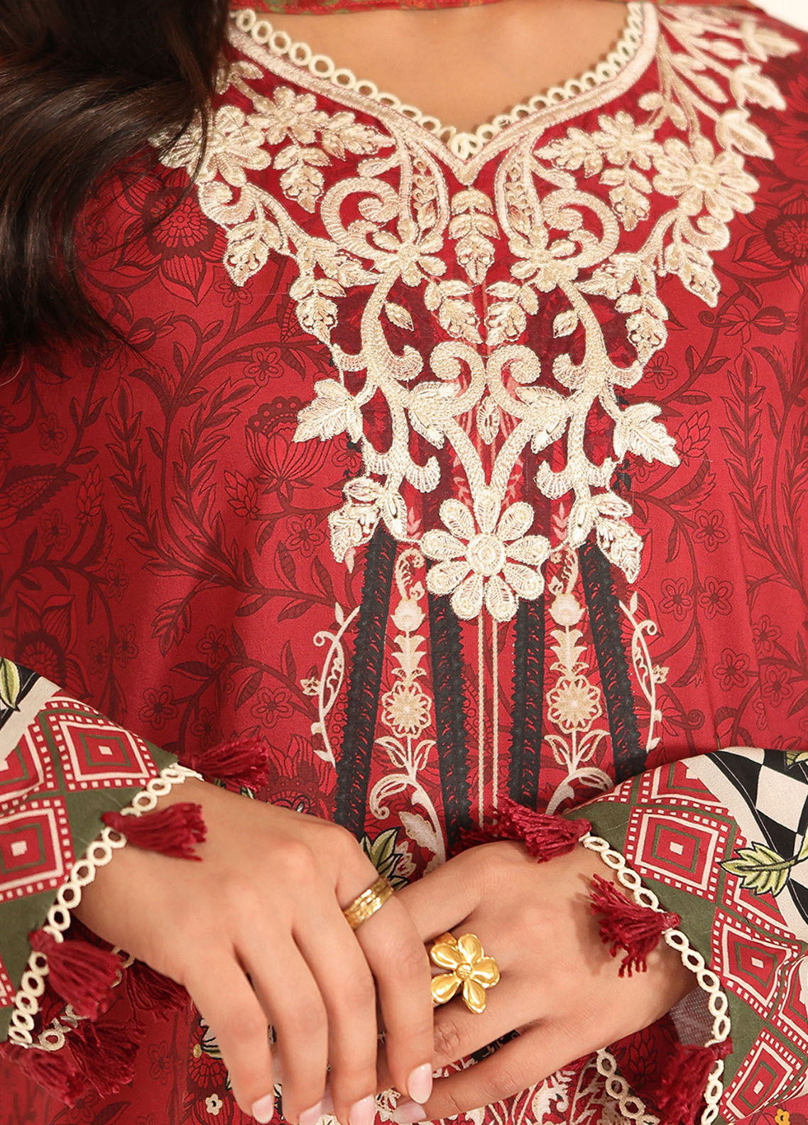 Pareesa by Roheenaz Printed Cambric Suits Unstitched 3 Piece RN25P RNZ-06 A Mysha
