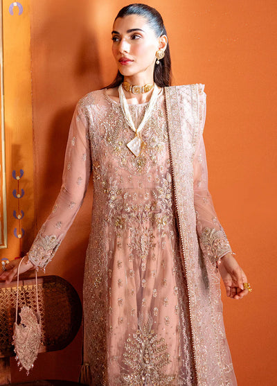 Parinaaz By Neeshay Embroidered Net Suit Unstitched 3 Piece NSH24P Ghazal - Formal Collection