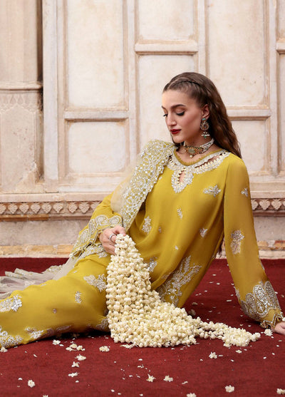 Parishay Embroidered Chiffon Suits Unstitched 3 Piece PRS25JP D-03 JRA - 03