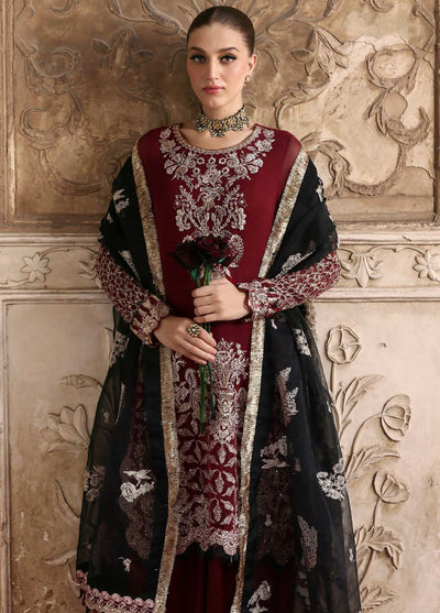 Parishay Embroidered Chiffon Suits Unstitched 3 Piece PRS25JP D-04 JRA - 04