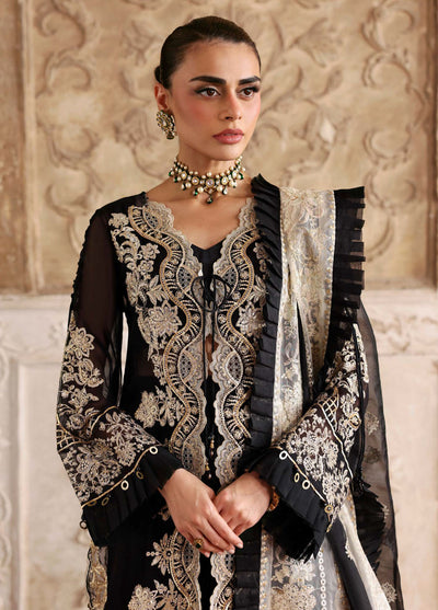 Parishay Embroidered Chiffon Suits Unstitched 3 Piece PRS25JP D-09 JRA - 09