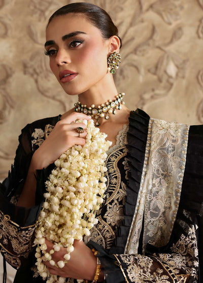 Parishay Embroidered Chiffon Suits Unstitched 3 Piece PRS25JP D-09 JRA - 09