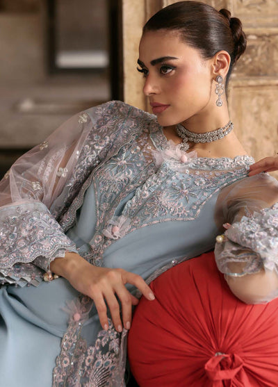 Parishay Embroidered Net Suits Unstitched 3 Piece PRS25JP D-06 JRA - 06