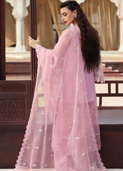 Parishay Embroidered Organza Suits Unstitched 3 Piece PRS25JP D-05 JRA - 05