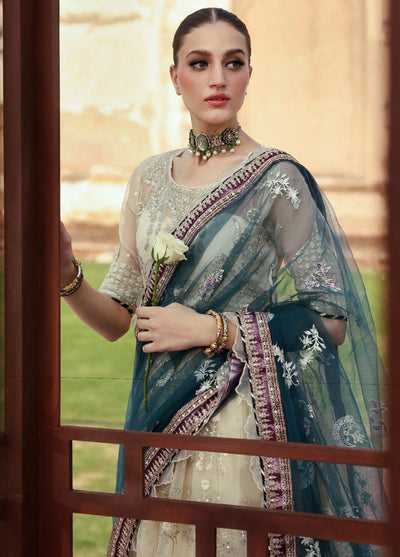 Parishay Embroidered Organza Suits Unstitched 3 Piece PRS25JP D-10 JRA - 10