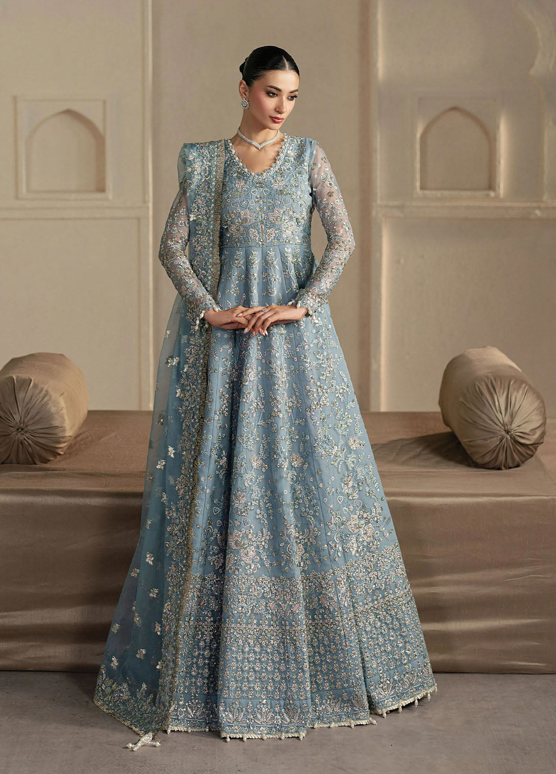 Pehli Nazar by Ayzel Embroidered Suits Unstitched 3 Piece AAFPZ25 D-05 Fursat